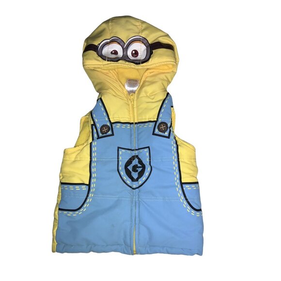 Other - Minion Despicable Me hooded Costume Vest Size 4